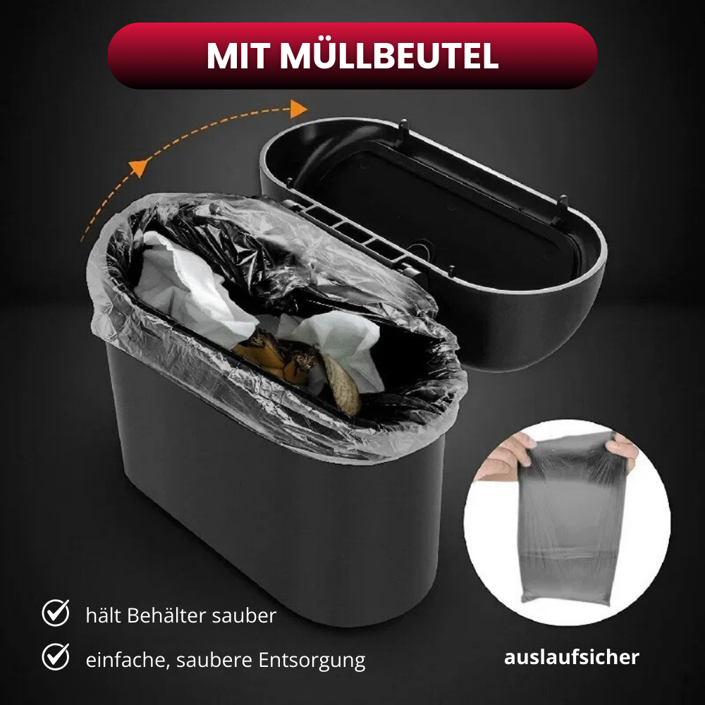 Auto-Mülleimer mit Push-Deckel – Smarte Sauberkeit für deinen Innenraum