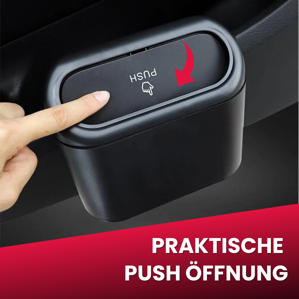 Auto-Mülleimer mit Push-Deckel – Smarte Sauberkeit für deinen Innenraum