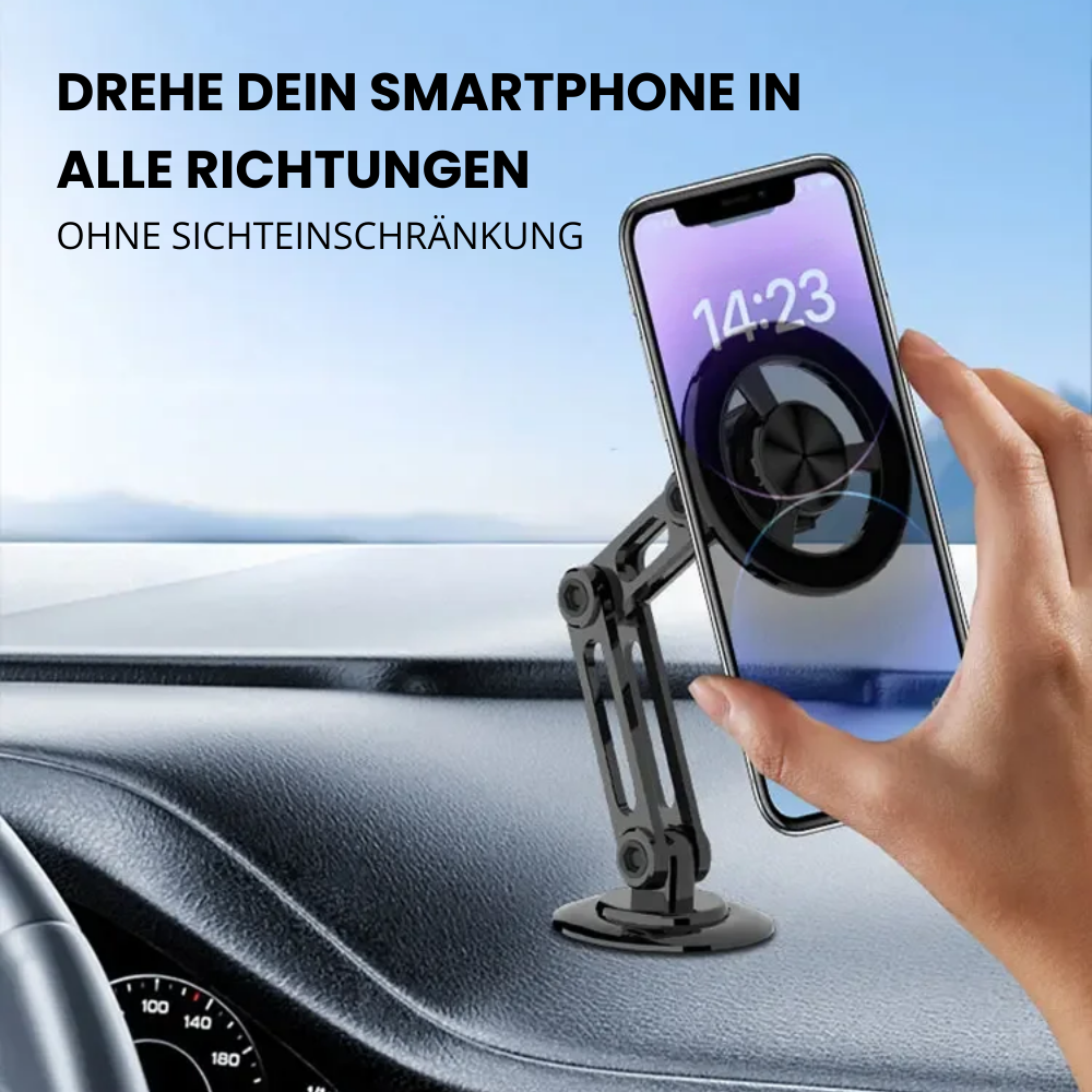 360° Smartphone-Halter – Perfekte Ausrichtung ohne Sichtbehinderung