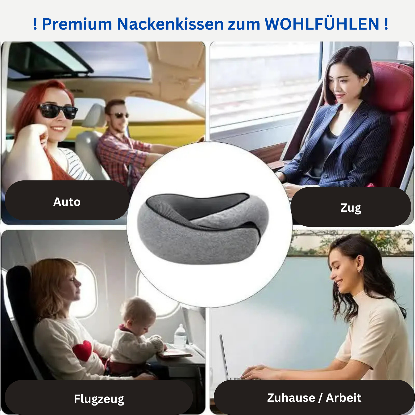 Auto - Reise-Nackenkissen, Schlafkissen